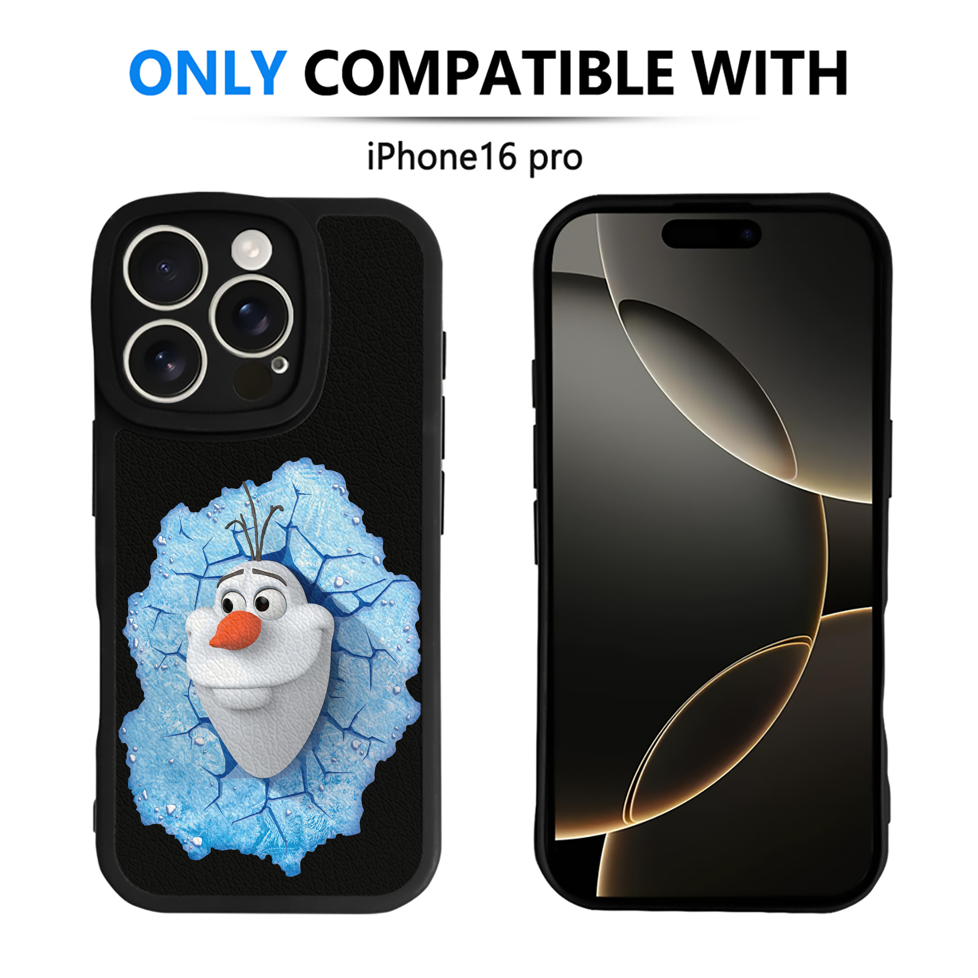 （画像用） アナと雪の女王 アンナ エルサ Frozen Anna Elsa 【iPhone 16シリーズ対応】シリコンスマホケース（レザー調） 材質：シリコン